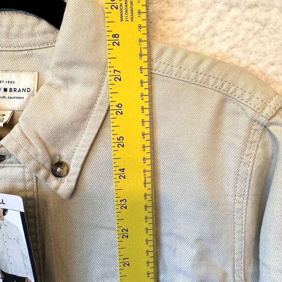 Lucky Brand‎ Men's Shirt Jacket Size Small Color Oatmeal Beige Outdoor Travel - Picture 11 of 11